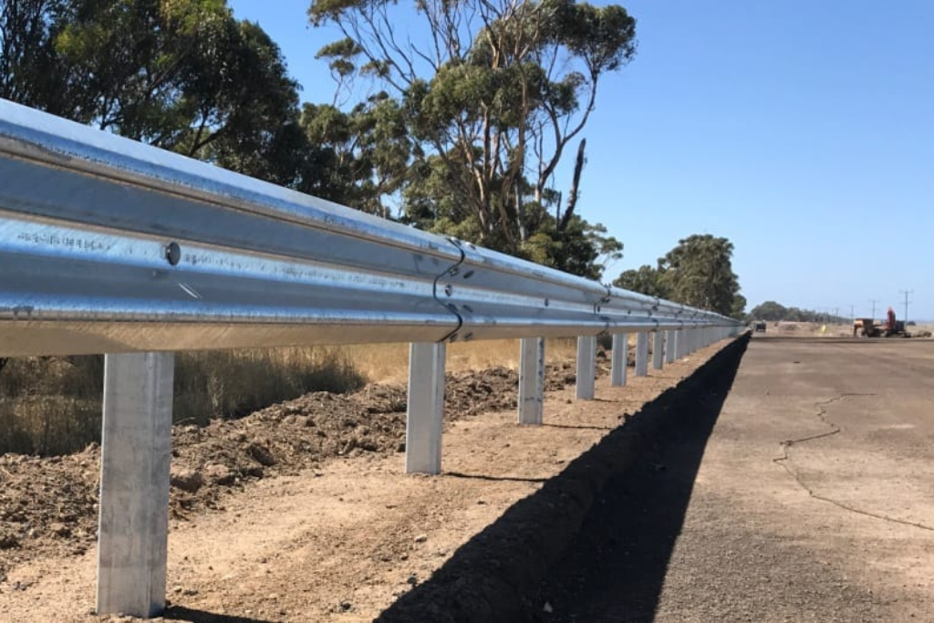victoria roads with ramshield guardrail